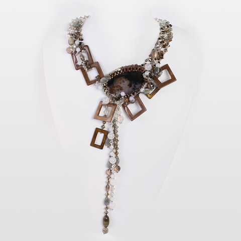 Korino I - Bronze Gem Necklace