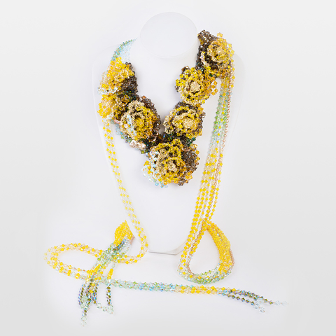 Korino I - Floral Sunshine Neckpiece Front