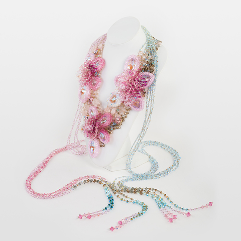 Korino I - Swarovski Bead Sakura Neckpiece