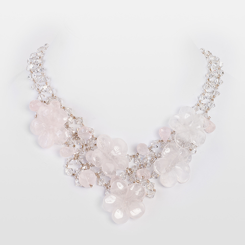 Korino I - Pink Petal Neckpiece