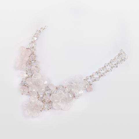 Korino I - Pink Petal Neckpiece