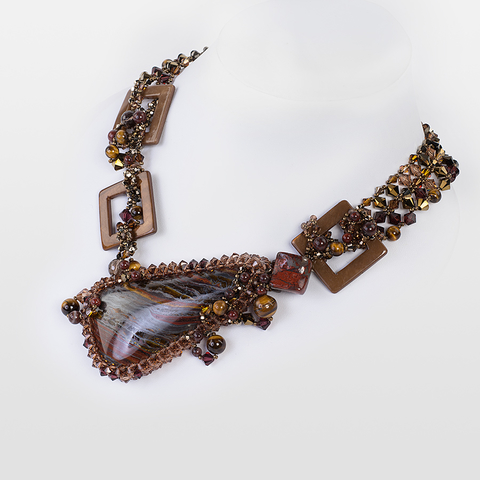 Korino I - Bronze Agate Neckpiece